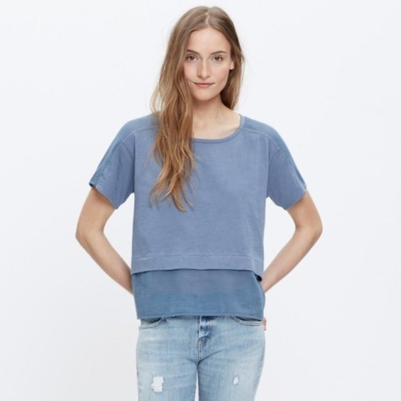 Madewell Gauze Panel Tee - XS - Picture 1 of 8